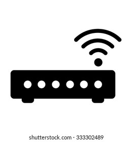Wifi Modem / Router Icon - Vector