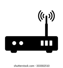 Wifi Modem / Router Icon - Vector