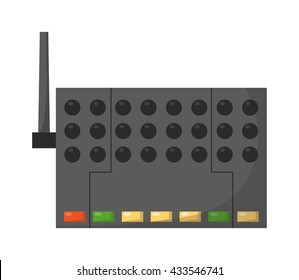 Wifi modem router isolated on white