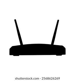 Wifi modem silhouette vector illustration design on white background.