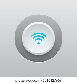 Wifi Botón moderno y luz led