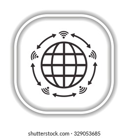 Wi-Fi Modern design flat style icon