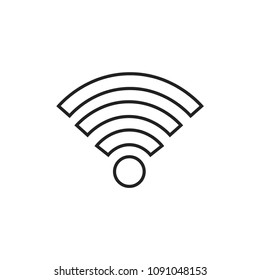 Wifi Modern Simple Line Vector Icon