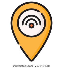 Ícone de vetor moderno Wifi - Modelo de símbolo de ilustração mínima para Web Mobile App UI Design