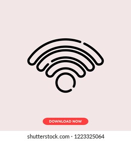 Wifi modern vector style. Wifi icon for web and app. Wifi modem icon concept.