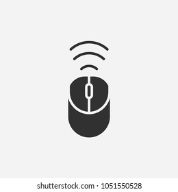 Wifi mouse icon illustration isolated vector sign symbol