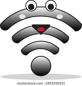 Wi-Fi network connection design, vector illustration graphic. flat design.