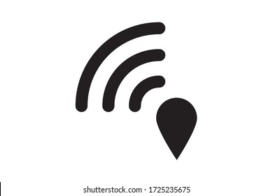 Wifi network icon, hotspot icon