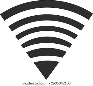 Ícone de rede Wi-Fi artes vetoriais isoladas , ícones e ilustração gráfica com fundo branco