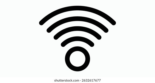 Wifi network icon in line style. Connection and network icon