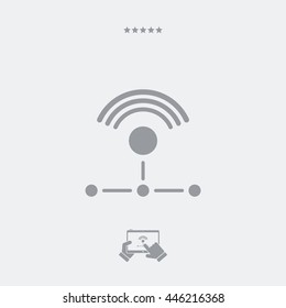 Wifi network icon - Minimal essential web icon