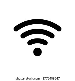 vector de signo de icono de red wifi