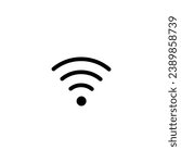 Wifi network icon, wifi symbol, wifi sign vector. outline icon for web, ui, and mobile apps