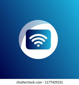 Wifi network, internet zone icons set