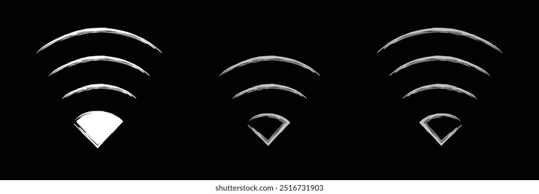  ícone linear de rede wi-fi. sinal e símbolo. Sinal sólido de área de wifi pública. Ícone de Wi-Fi símbolo plano de elemento de sinal de internet sem fio. Conjunto de ícones do vetor Wifi. ícone wifi. Eps 10.