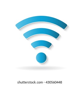 Wifi network logo. Vector logo design