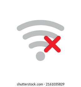 Wifi network problem icon design. vector illustration