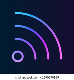 Wi-fi nolan icon. Simple thin line, outline vector of web icons for UI and UX, website or mobile application