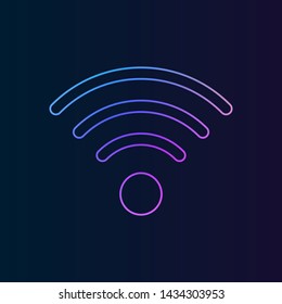 Wi-Fi nolan icon. Simple thin line, outline vector of Technology icons for UI and UX, website or mobile application