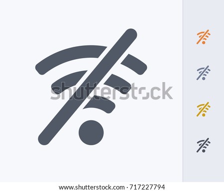 WiFi Off - Carbon Icons. A professional, pixel-aligned icon.   