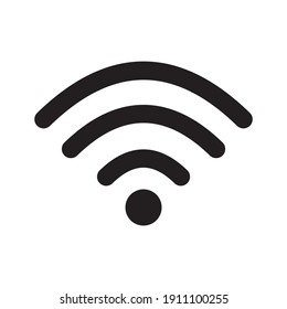 Wi-Fi outline icon isolated on white background