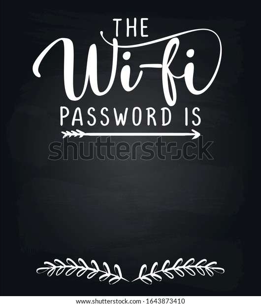 WiFi Password Chalk Board Sign39 x 29 cmPub Cafe Broadband 