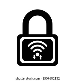 WiFi password lock, protection, security Icon