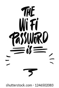 Wifi Password Poster