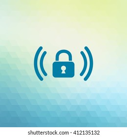 Wifi password vector icon