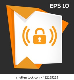 Wifi password vector icon