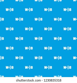 Wifi pattern vector seamless blue repeat for any use