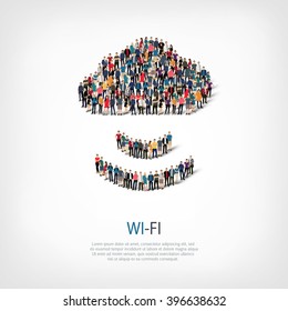 wi-fi people crowd