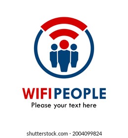 Wifi people logo template illustration
