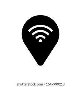 Wi-fi placeholder outline icon isolated. Symbol, logo illustration for mobile concept and web design.