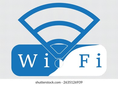 ícone de ponto wi-fi no fundo transparente EPS 10