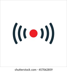 wi-fi point icon on white background