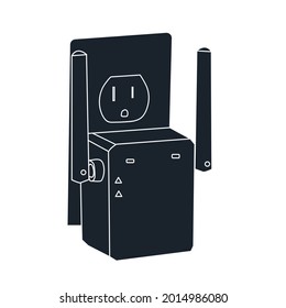 Wi-Fi Range Extender Icon Stock illustration