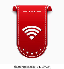 WIFI Red Vector Icon Design