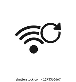 wi-fi  refresh vector icon 10 eps