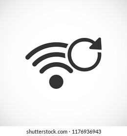wi-fi  refresh vector icon 10 eps