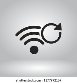 wi-fi  refresh vector icon 10 eps