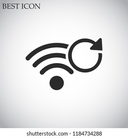 wi-fi  refresh vector icon 10 eps