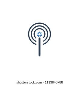 Wifi related vector icons