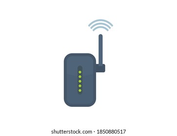 wifi repeater/router. Simple flat illustration
