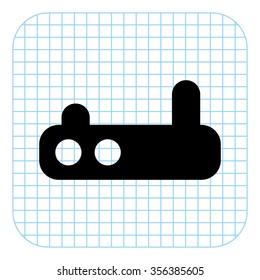Wifi router - black  vector icon