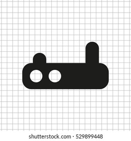 Wifi router  - black vector icon