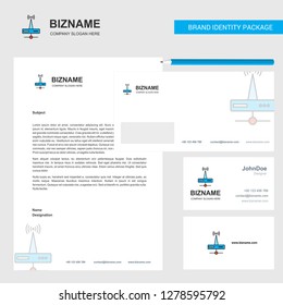 Wifi router  Business Letterhead, Envelope and visiting Card Design vector template