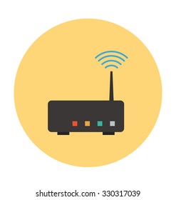 
Wifi Router Colored Vector Illustration
