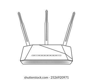 Wi-fi Router design and icon vector illustration