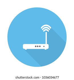 wifi router flat icon